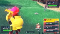 After selecting “Battle”, you may choose a move to use. (Credit: Serebii)