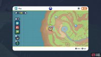 Location of the orange shrine on the map.