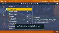 Have the Pokémon hold onto the Power item that matches the stat you’re training.