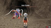 Follow behind the mysterious Pokémon as it travels through the grotto.
