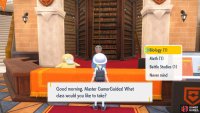 At the reception, you can take various classes.
