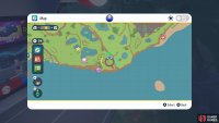 Location of the purple shrine on the map.