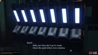 You will be able to check the lockers in between missions