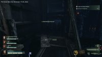 Turn left at the archway on the metal bridge, and there’s a tiny catwalk you can walk across  to a possible scripture spawn.