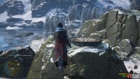 on a small cliff overlooking the area.
