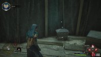 to find the Collection Chest in a large tent.