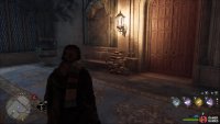 The Moth is in the Egypt Hall on the dark pillar left of the image.