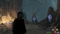 The three symbols you’ll need to hit to unlock the second door are more spread out,