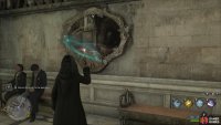 Bring the moth back to the mirror by attracting it with Lumos, be sure to decast Lumos when you’re in front of the mirror.