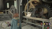 You need to stand in front of the mechanism when you cast Revelio to discover the page.