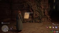 You can read the page as the statue disappears.
