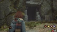 The entrance to the cave where you’ll find the treasure chest.