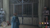 You can unlock the gate for the stairs leading to the Headmaster’s Office using the Alohomora spell.