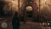 The answer to the door puzzle. The “Right” symbol in this instance is located directly opposite the door.