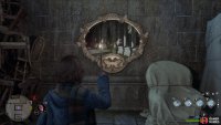 Cast Lumos next to the black mirror to reveal the location of the moth.