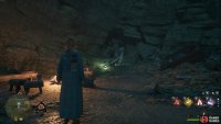The entrance to the cave is blocked by some rubble, destroy it with an explosive spell.