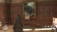 The Portrait of Baruffio can be found in the hall just southwest from the Faculty Tower Floo Flame.