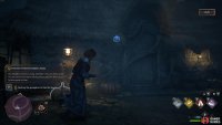 Use the Revelio spell to reveal the location of the pumpkin containing Jackdaw&rsquo;s head, highlighted here in blue.