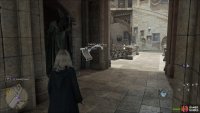 Go to the Faculty Tower Floo Flame, then walk over to the Staircase. There’s a Witch Statue you should Revelio.