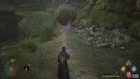 and use Wingardium Leviosa to lift the ball up the hill