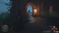 and shoot the stone block through the door