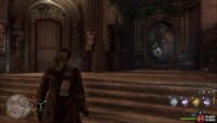 A painting next to the Gargoyle Door at the bottom of the Dark Arts Tower.