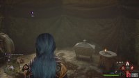 to find the Chest sitting in a tent