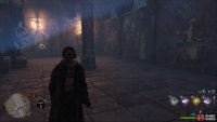 There’s a hidden room behind the Tapestry as you enter the basement.