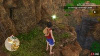 There’s another small stone ledge you can reach by jumping to vines on the west side of the Gardens.
