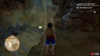 Head into the lower cave and look for these animal bones to get this Luffy Cube.