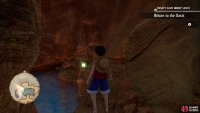 On the very north side of the Upper Level of the Cave, you can encounter another Usopp Cube. However, you must explore and climb the entire cave to get there.