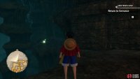 Once you destroy the metal gate with Zoro, there’s a cube floating over the opposite cliff.