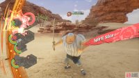 The swordsman can use Spirit Slice to deal more damage than normal