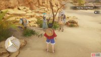 Talk to his caravan NPC to get a clue for the first photo