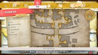The location of the guard you need to talk to on the map