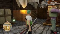 Inside the storage shed of Dock One.