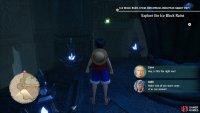 Floating near the top of the first big room in Ice Ruins.