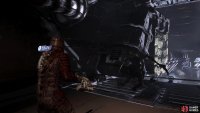 While you avoid the rotating modules, Necromorphs will attempt to hinder you. Thankfully, a well-timed melee punch can knock them into the passing modules.