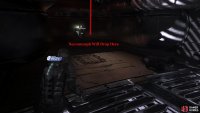 In the small room with the O2 dispenser, a Necromorph will crash through the ceiling as you approach the dispenser.