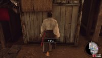 Approach the little shack to talk to the merchant and start
