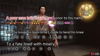 First perform a singing minigame,