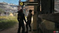 You can accept the quest by talking to the Prospector near the stables.