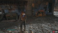 Move away the metal grate covering the basement door, and defeat the nearby enemy below.