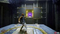 Instruction 1: Click the button at the end of the main room to get the power orb.