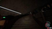 Follow the Gym till you reach the stairs, and head up them.