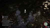 Face the water source and press E to interact and drink from it.