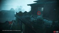 This will lead to another large boat where you can climb two ladders to reach the top of it. Climb up the nearby roof to find the Shitieshou.