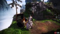 The last chest on the right will reward you with a piece of armor and a weapon.