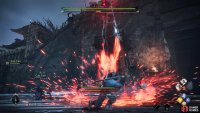 Similar to the Horse Leaping Slam Critical Blow, but with fire, and tighter timing. Wait until the very last second to deflect this, just before he lands.
