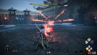 Similar to his horse ranged attack, but with fire!